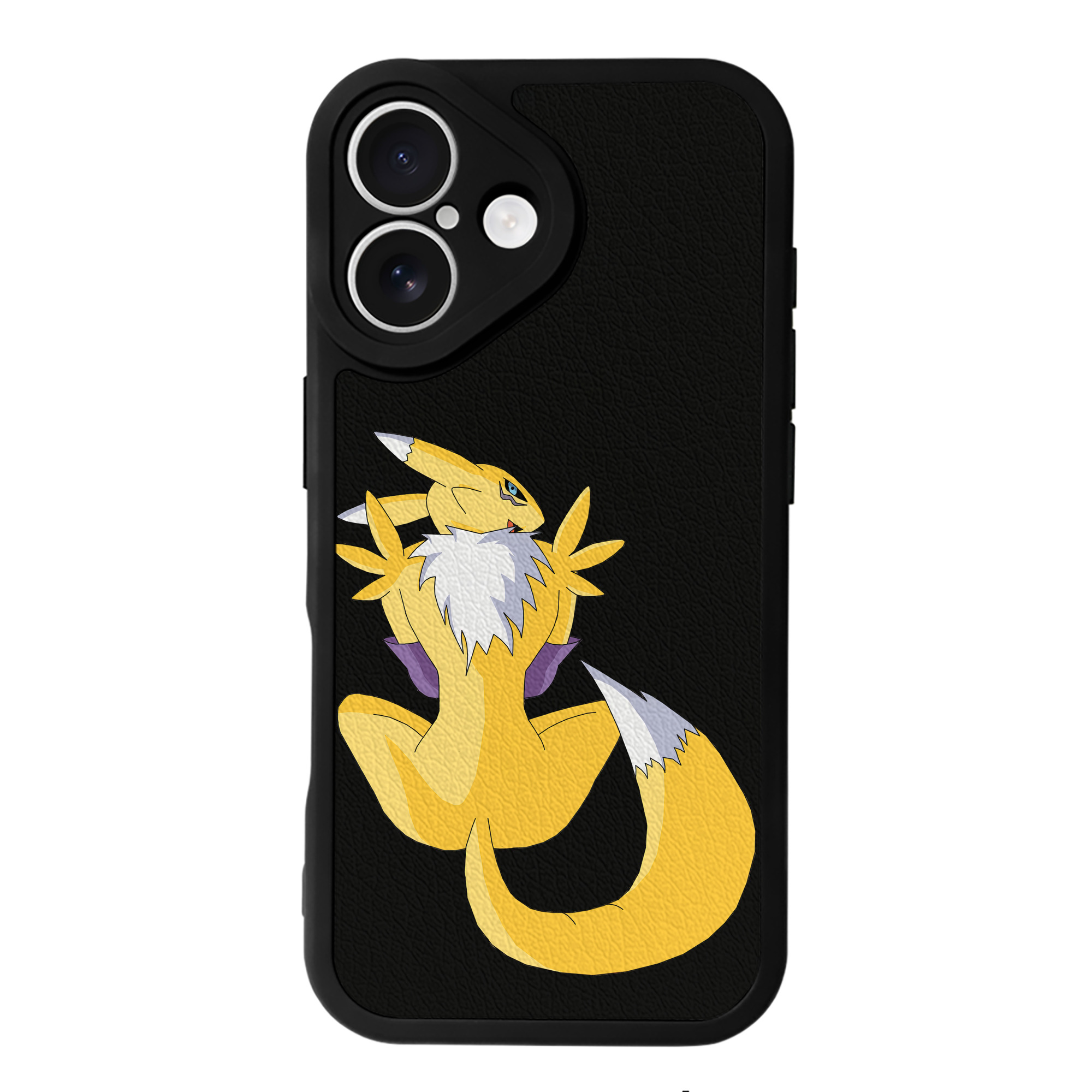 （画像用） Digimon デジタルモンスター/デジモン 【iPhone 16シリーズ対応】シリコンスマホケース（レザー調） 材質：シリコン
